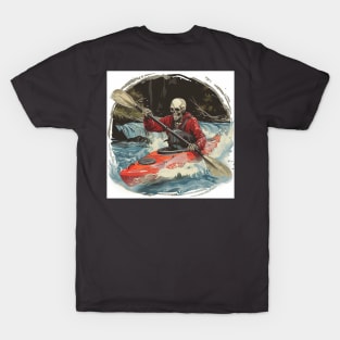 Skeleton Kayaking T-Shirt